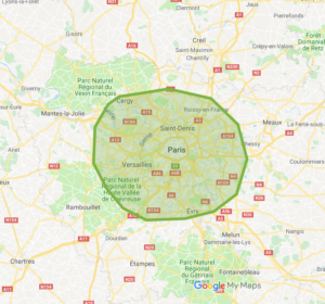 Zone intervention Ile de France DALAGNA SECURITE